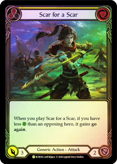 Scar for a Scar (Yellow) Rainbow Foil English