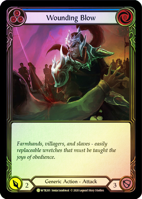 Wounding Blow (Blue) Rainbow Foil English