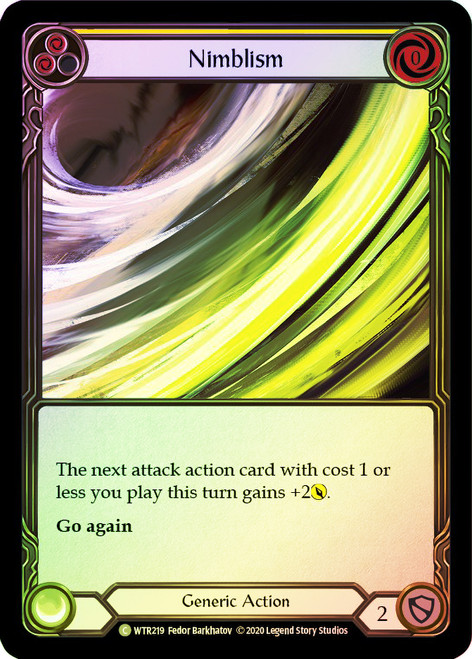 Nimblism (Yellow) Rainbow Foil English