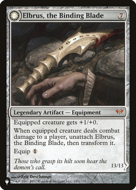 Elbrus, the Binding Blade // Withengar Unbound\nMystery Booster / The List\nSingle\nMagic The Gathering