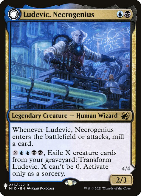 Ludevic, Necrogenius // Olag, Ludevic's Hubris\nMystery Booster / The List\nSingle\nMagic The Gathering