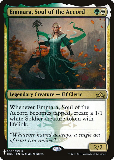 Emmara, Soul of the Accord\nMystery Booster / The List\nSingle\nMagic The Gathering