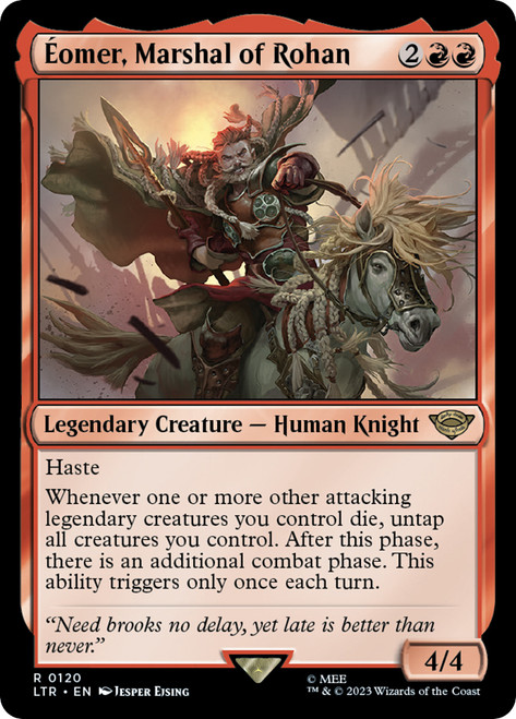 Eomer, Marshal of Rohan\nThe Lord of the Rings\nSingle\nMagic The Gathering