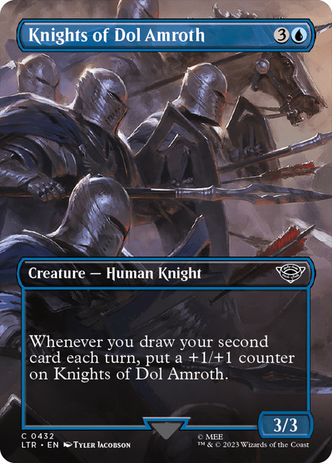 Knights of Dol Amroth (Borderless)\nThe Lord of the Rings - Variants\nSingle\nMagic The Gathering