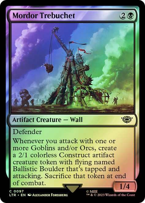Mordor Trebuchet\nThe Lord of the Rings\nSingle\nMagic The Gathering