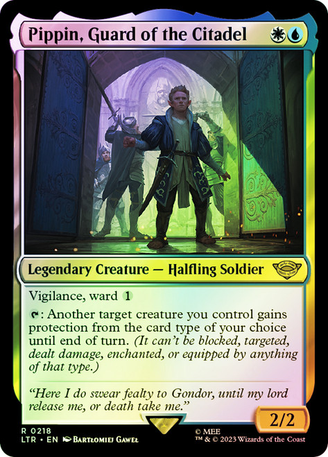 Pippin, Guard of the Citadel\nThe Lord of the Rings\nSingle\nMagic The Gathering