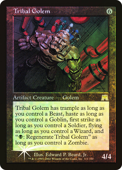 Tribal Golem\nOnslaught\nSingle\nMagic The Gathering