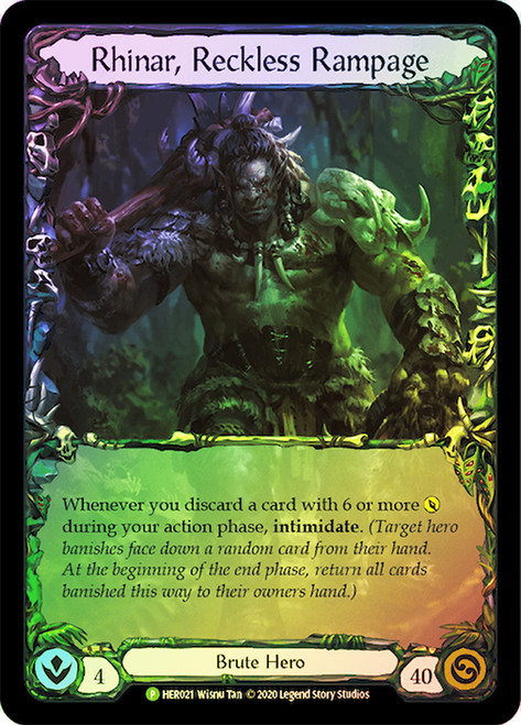Flesh and Blood ライナー Rhinar marvel Rhinar, Reckless Rampage (Buy-a-Box) | Promotional Cards | Star
