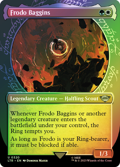 Frodo Baggins (#320) (Showcase)\nThe Lord of the Rings - Variants\nSingle\nMagic The Gathering