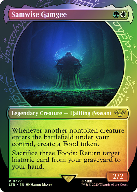Samwise Gamgee (#327) (Showcase)\nThe Lord of the Rings - Variants\nSingle\nMagic The Gathering