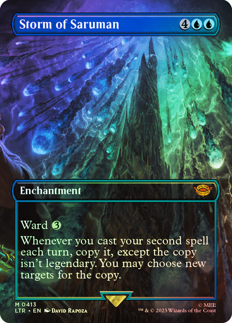 Storm of Saruman (Borderless)\nThe Lord of the Rings - Variants\nSingle\nMagic The Gathering