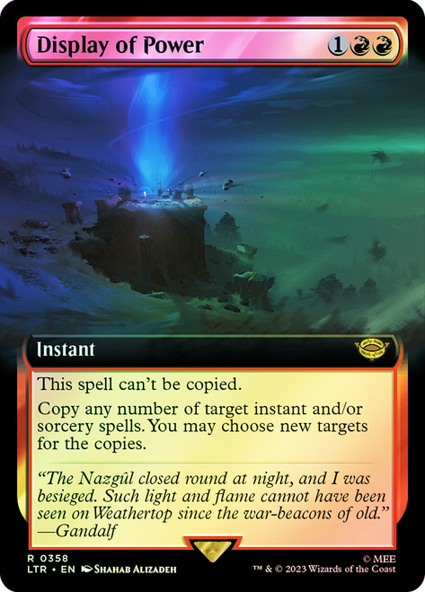 Display of Power (Extended Art)\nThe Lord of the Rings - Variants\nSingle\nMagic The Gathering
