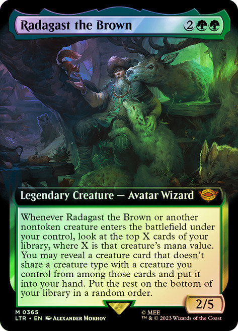 Radagast the Brown (Extended Art)\nThe Lord of the Rings - Variants\nSingle\nMagic The Gathering