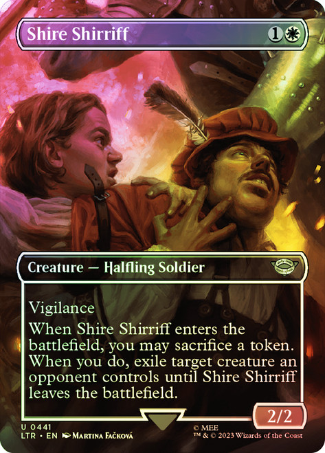 Shire Shirriff (Borderless)\nThe Lord of the Rings - Variants\nSingle\nMagic The Gathering