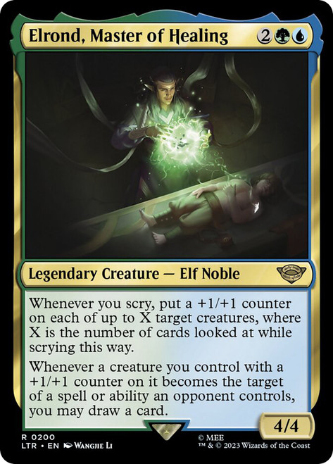 Elrond, Master of Healing\nThe Lord of the Rings\nSingle\nMagic The Gathering