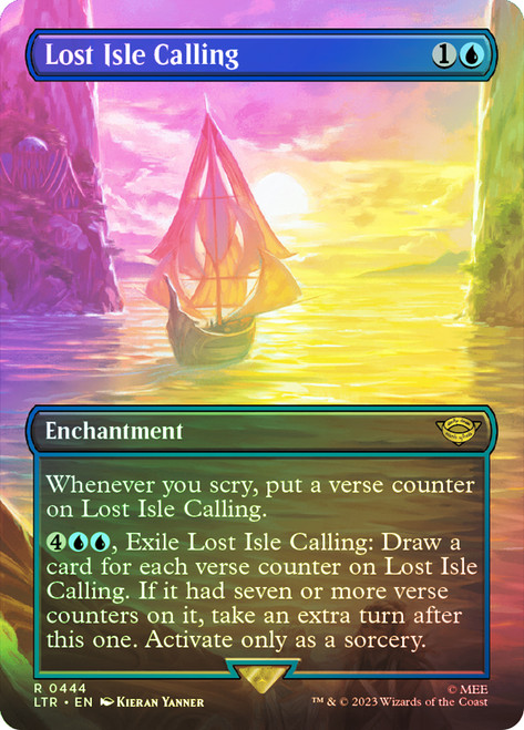 Lost Isle Calling (Borderless)\nThe Lord of the Rings - Variants\nSingle\nMagic The Gathering