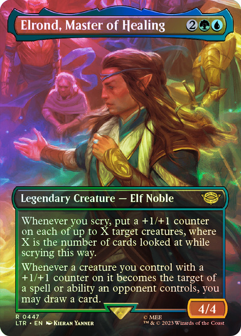 Elrond, Master of Healing (Borderless)\nThe Lord of the Rings - Variants\nSingle\nMagic The Gathering