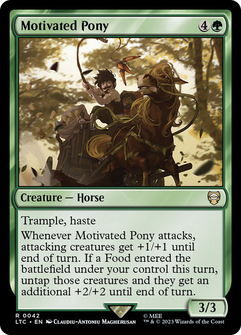 Motivated Pony\nThe Lord of the Rings Commander\nSingle\nMagic The Gathering