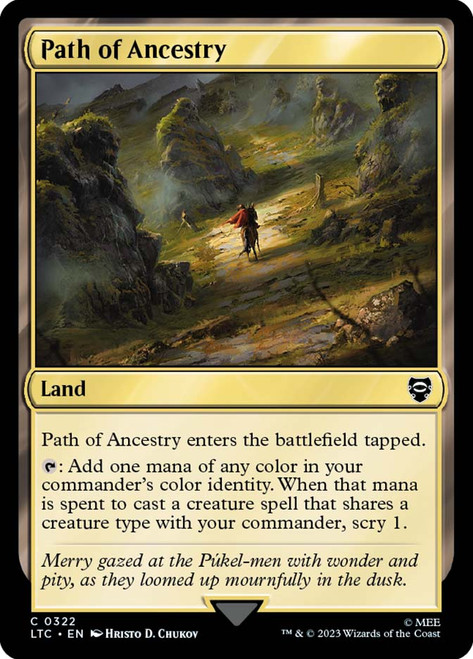 Path of Ancestry\nThe Lord of the Rings Commander\nSingle\nMagic The Gathering