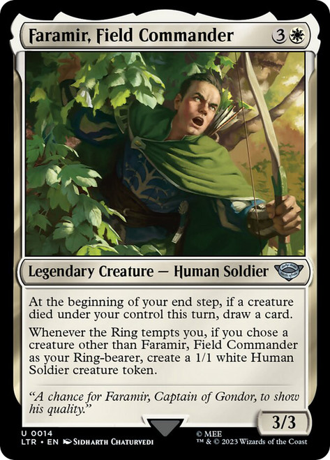 Faramir, Field Commander\nThe Lord of the Rings\nSingle\nMagic The Gathering
