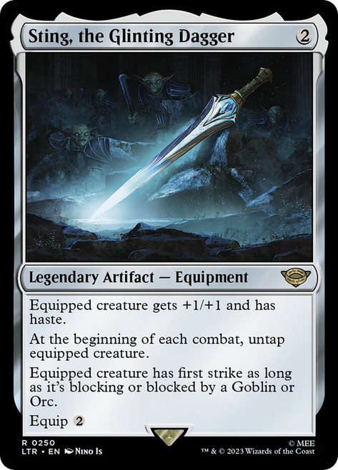 Sting, the Glinting Dagger\nThe Lord of the Rings\nSingle\nMagic The Gathering