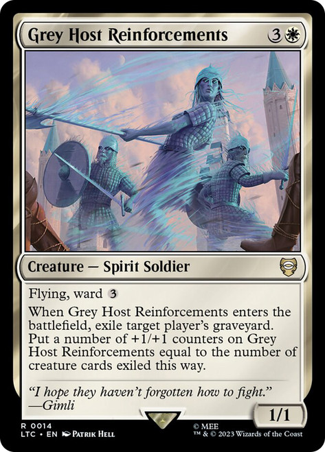 Grey Host Reinforcements\nThe Lord of the Rings Commander\nSingle\nMagic The Gathering
