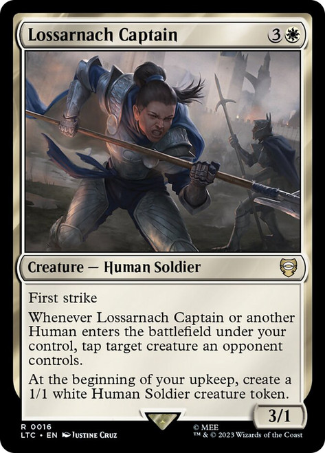 Lossarnach Captain\nThe Lord of the Rings Commander\nSingle\nMagic The Gathering