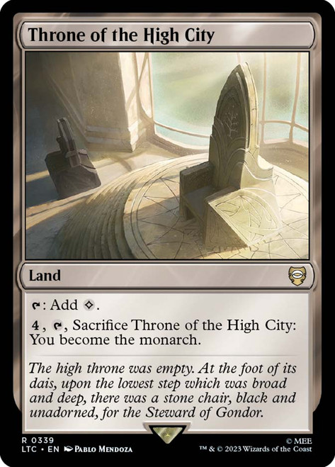 Throne of the High City\nThe Lord of the Rings Commander\nSingle\nMagic The Gathering