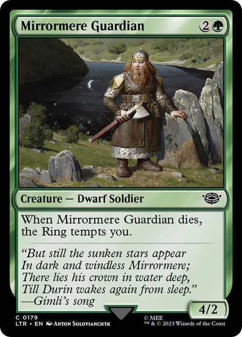Mirrormere Guardian\nThe Lord of the Rings\nSingle\nMagic The Gathering