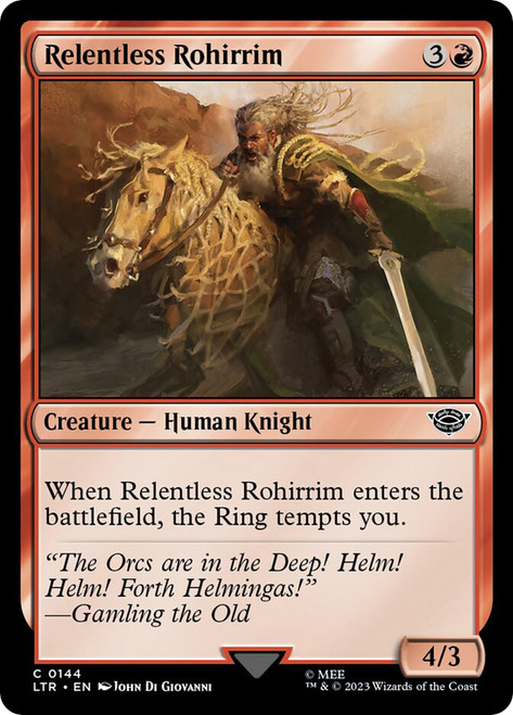 Relentless Rohirrim\nThe Lord of the Rings\nSingle\nMagic The Gathering