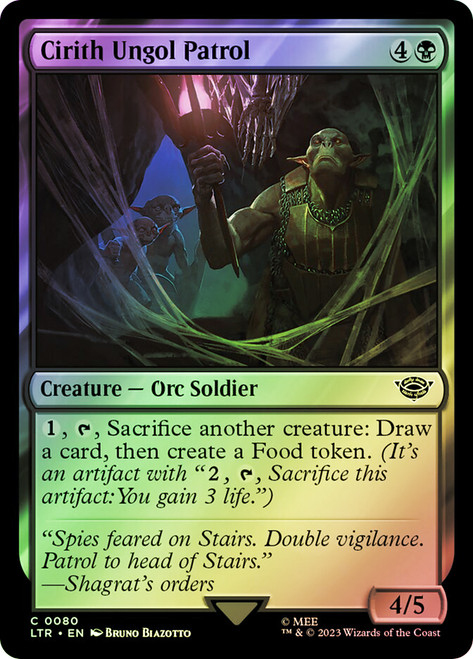 Cirith Ungol Patrol\nThe Lord of the Rings\nSingle\nMagic The Gathering