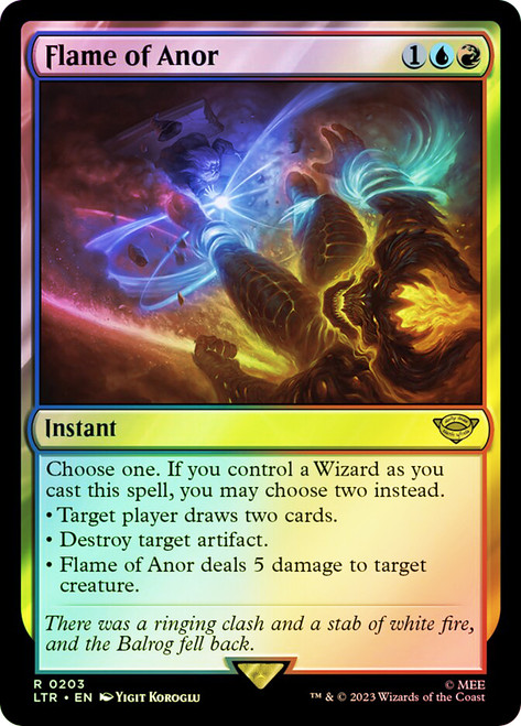 アノールの焔 Flame of Anor 拡張FOIL4枚セット FlameOfAnor406__75508.