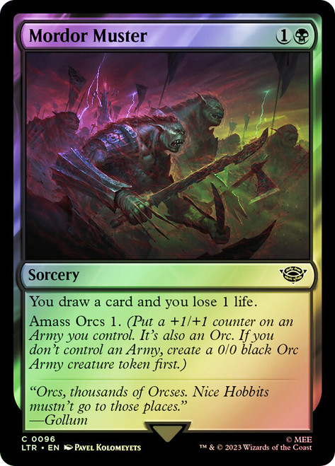 Mordor Muster\nThe Lord of the Rings\nSingle\nMagic The Gathering