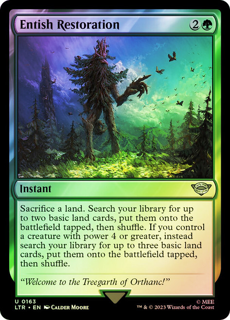 Entish Restoration\nThe Lord of the Rings\nSingle\nMagic The Gathering
