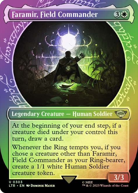 Faramir, Field Commander (#303) (Showcase)\nThe Lord of the Rings - Variants\nSingle\nMagic The Gathering