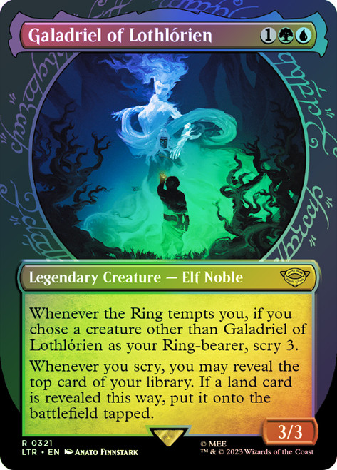 Galadriel of Lothlorien (#321) (Showcase)\nThe Lord of the Rings - Variants\nSingle\nMagic The Gathering