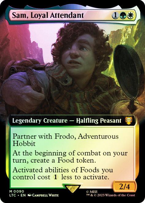 Sam, Loyal Attendant (Extended Art)\nThe Lord of the Rings Commander - Variants\nSingle\nMagic The Gathering