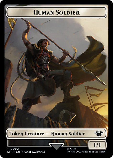 {Human Soldier Token} (#002)\nThe Lord of the Rings\nSingle\nMagic The Gathering