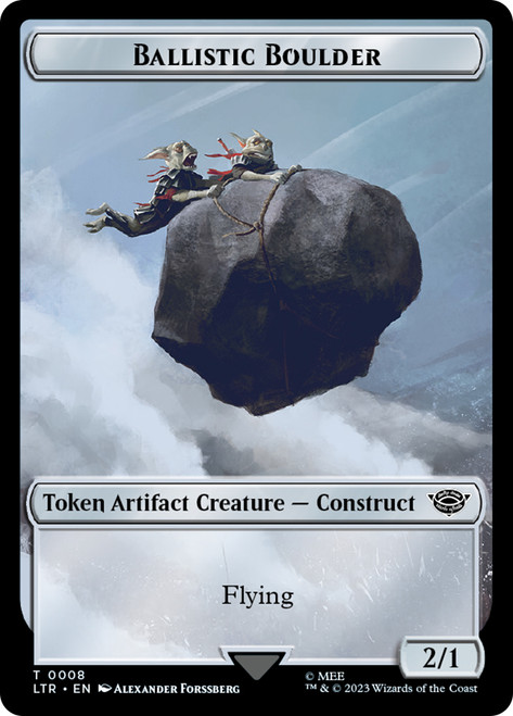 {Ballistic Boulder Token}\nThe Lord of the Rings\nSingle\nMagic The Gathering