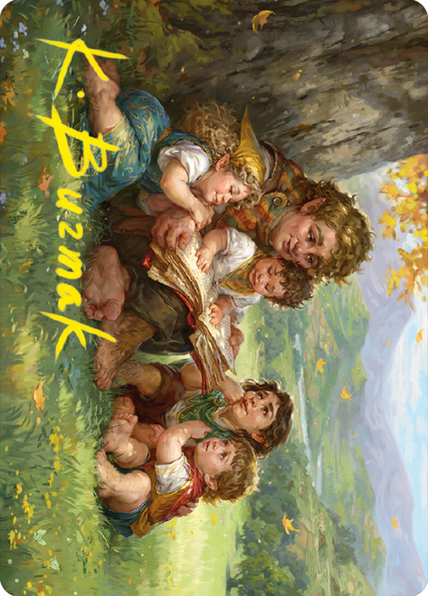 {Samwise Gamgee Art Card} (#19) (Signed)\nArt Series: The Lord of the Rings - Variants\nSingle\nMagic The Gathering