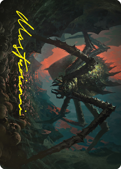 {Shelob, Child of Ungoliant Art Card} (Signed)\nArt Series: The Lord of the Rings - Variants\nSingle\nMagic The Gathering