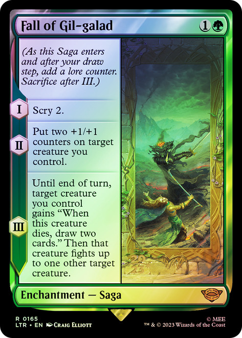 Fall of Gil-galad (Prerelease) (The Lord of the Rings)\nPromo: Date Stamped\nSingle\nMagic The Gathering