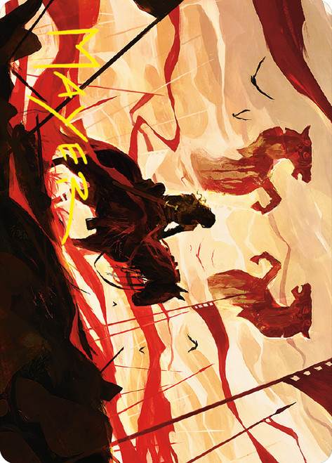 {Merry, Esquire of Rohan Art Card} (Signed)\nArt Series: The Lord of the Rings - Variants\nSingle\nMagic The Gathering