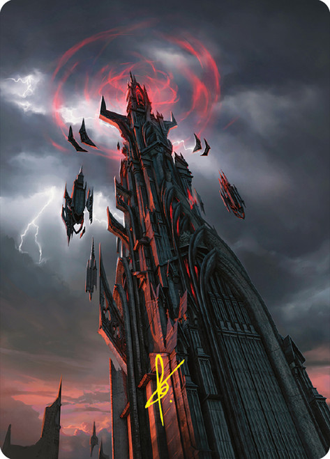 {Barad-dur Art Card} (Signed)\nArt Series: The Lord of the Rings - Variants\nSingle\nMagic The Gathering