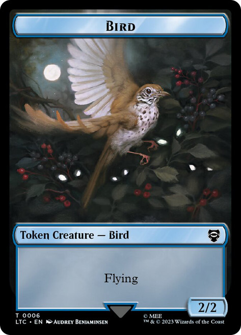 {Bird Token} (2/2) // {Elf Warrior Token}
The Lord of the Rings Commander
Single
Magic: The Gathering