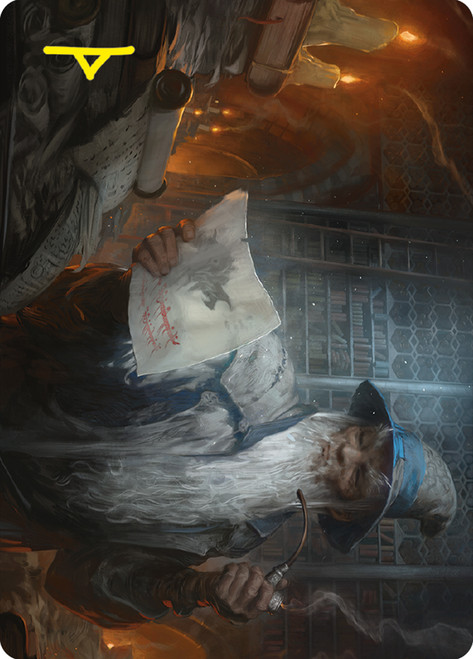 {Learn from the Past Art Card} (Signed)\nArt Series: The Lord of the Rings - Variants\nSingle\nMagic The Gathering