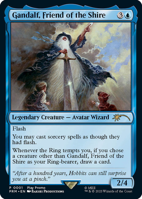 MTG 白のガンダルフ　英語版　Play Promo NONFOIL Gandalf the White (Play Promo) (The Lord of the Rings