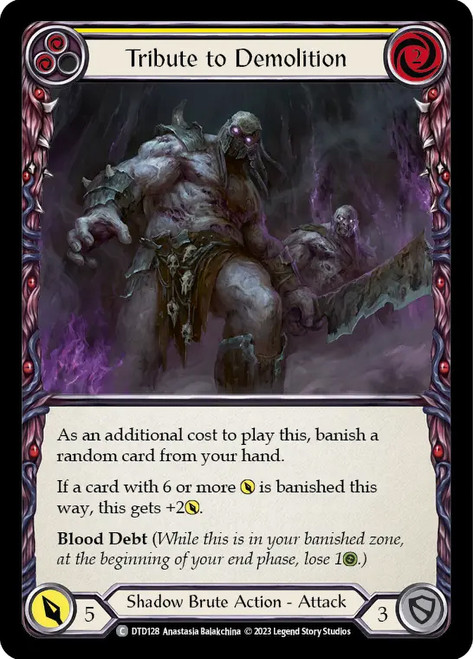 Tribute to Demolition (Yellow)
Dusk till Dawn
Single
Flesh and Blood