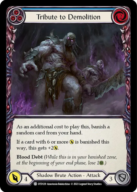 Tribute to Demolition (Blue)
Dusk till Dawn
Single
Flesh and Blood