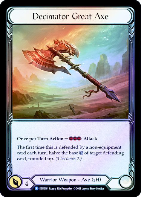 【FaB】Decimator Great Axe (英/CF) 斧 Decimator Great Axe | Dusk till Dawn | Star City Games